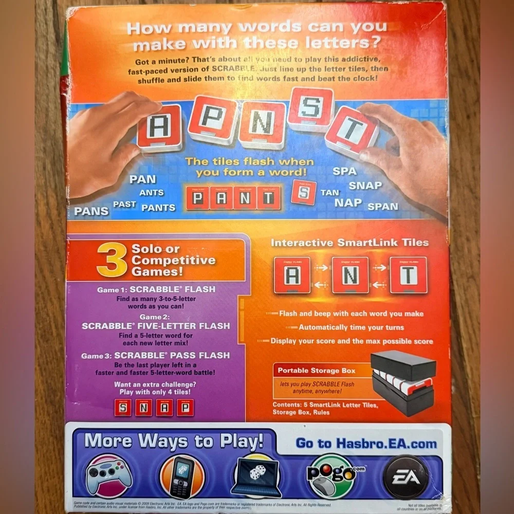 Parker Brothers Scrabble Flash Electronic Family Game
